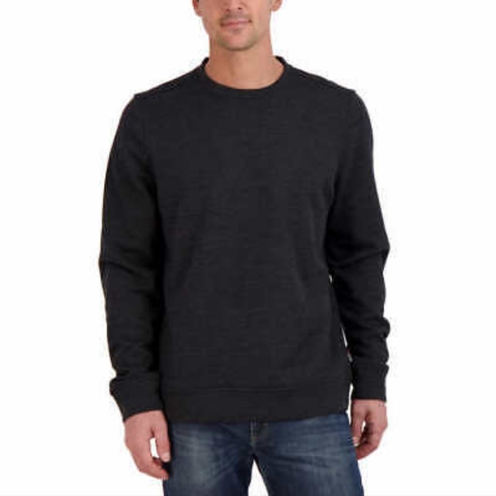 Gerry Men’s Textured Crew Sweatshirt Grey Size L